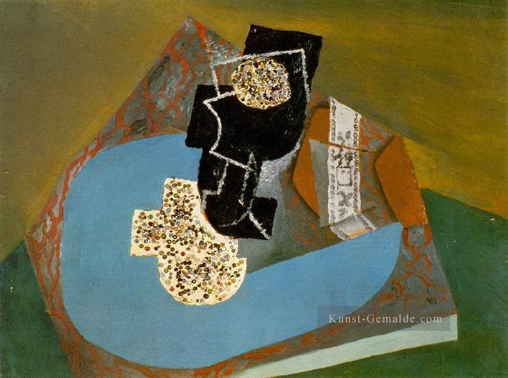 Verre et paquet tabac sur une Tisch 1914 kubist Pablo Picasso Ölgemälde